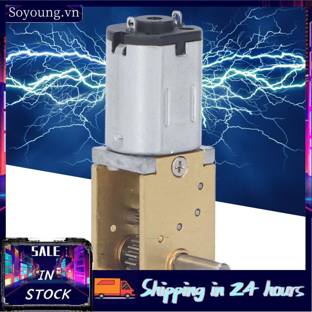soyoung Động cơ giảm tốc DC Hợp kim kẽm Đồng thau Lớp phủ mật độ cao Giảm tốc độ bánh răng giun Trục