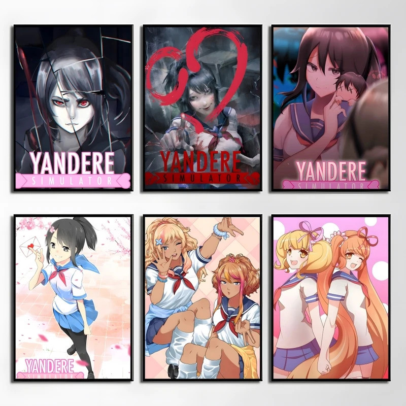 Trò chơi điện tử Y-Yandere Simulator Poster Nghệ thuật treo tường thanh lịch và giá cả phải chăng ch