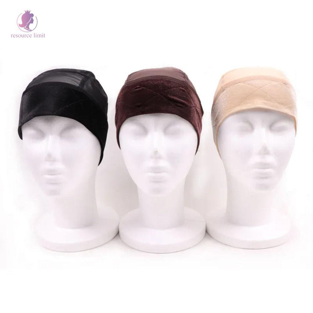 resource limit RESOURCE LIMIT Velvet Wig Cap, Grip Band Invisible Wig Grip Cap, Mũ lưới có thể điều 
