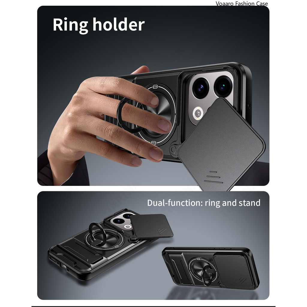 Xoay Ống Kính Trượt Funda Cho OPPO Find X9 5G Ốp Lưng Từ Tính Giá Đỡ Nhẫn Dành Cho OPPO Find X9 Ốp Lưng Chân Đế Có Thể Lạnh Áo Giáp Capa | BigBuy360 - bigbuy360.vn