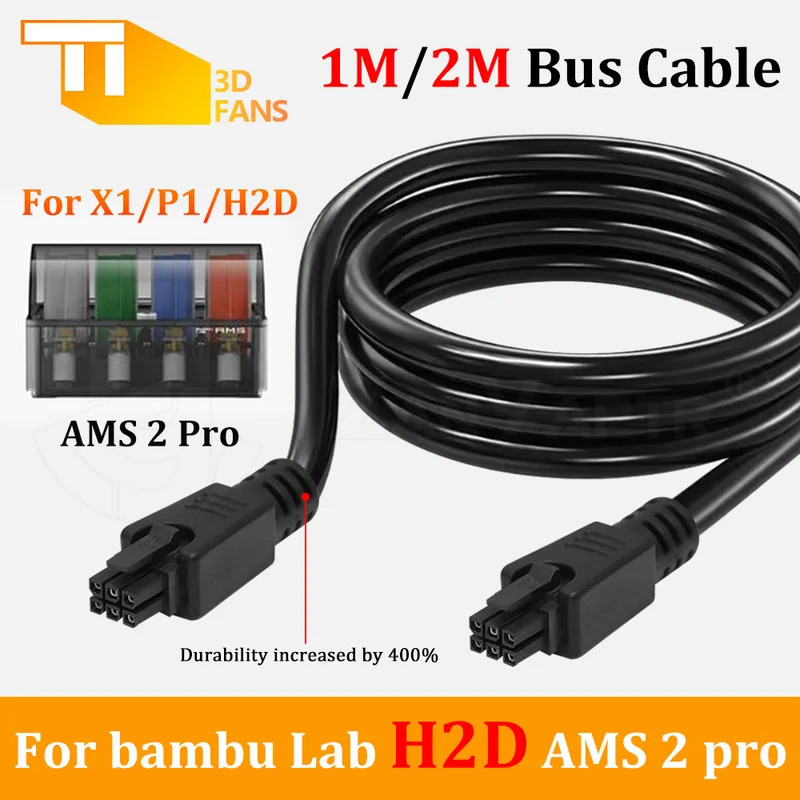 HB AMS / AMS 2 pro Dành cho bamb phòng thí nghiệm X1 / P1 / H2D Series 6 chân Cáp nối dài 1M / 2M ch