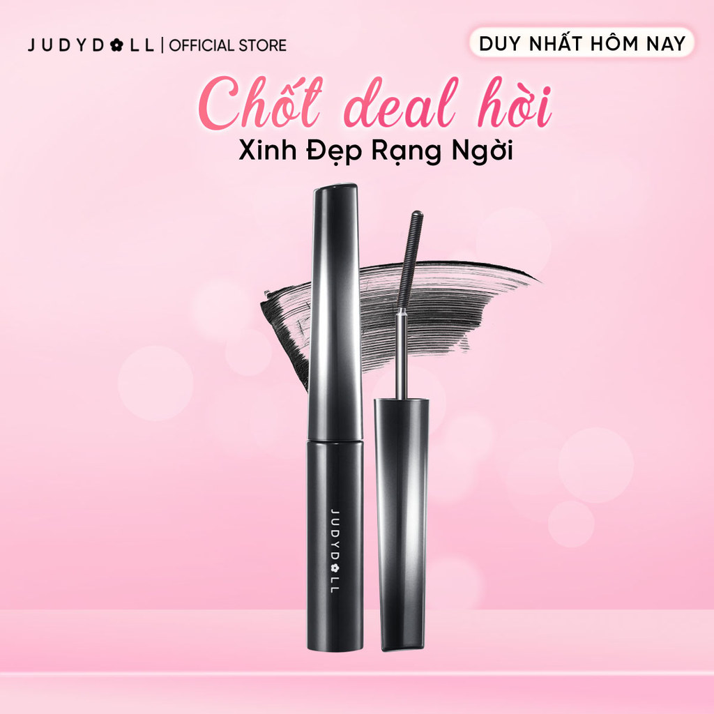 JUDYDOLL Mascara Đầu mảnh Mi Cong Tự Nhiên Lâu Trôi Chống Lem 3g