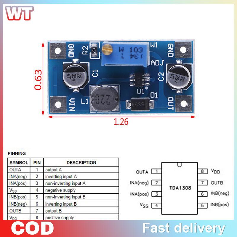 [WT] Bộ chuyển đổi volt tăng cường 2A DC-DC 2V-24V sang 3v 5v 6v 9v 12v 19v
