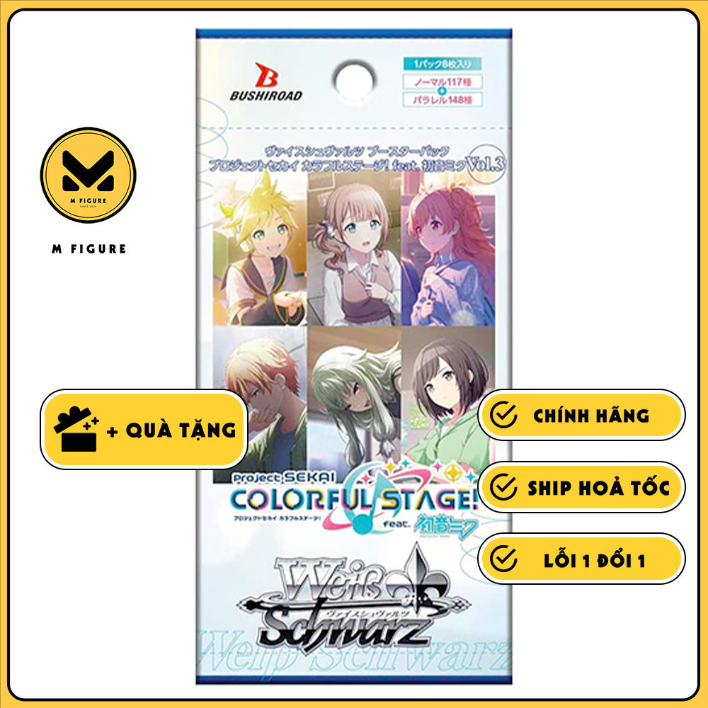 THẺ BÀI Project SEKAI COLORFUL STAGE feat. Hatsune Miku Vol.3 - Weiss Schwarz - Booster Box (Bushiro