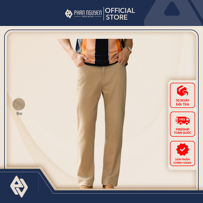 Quần khaki nam Phan Nguyễn, chất liệu cotton cao cấp, mềm mại, thoáng mát, form slim fit QKK.104