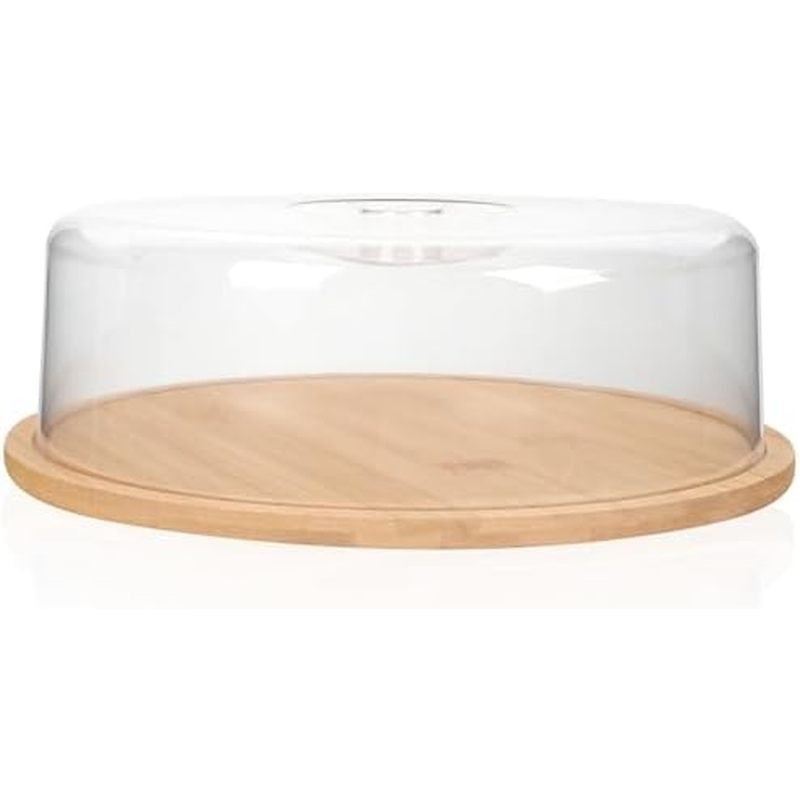 VOSAREA Butter Dish with Lid, Small Cream Cheese Storage Container 28x28x9.1cm, Snack and Cheese Kee