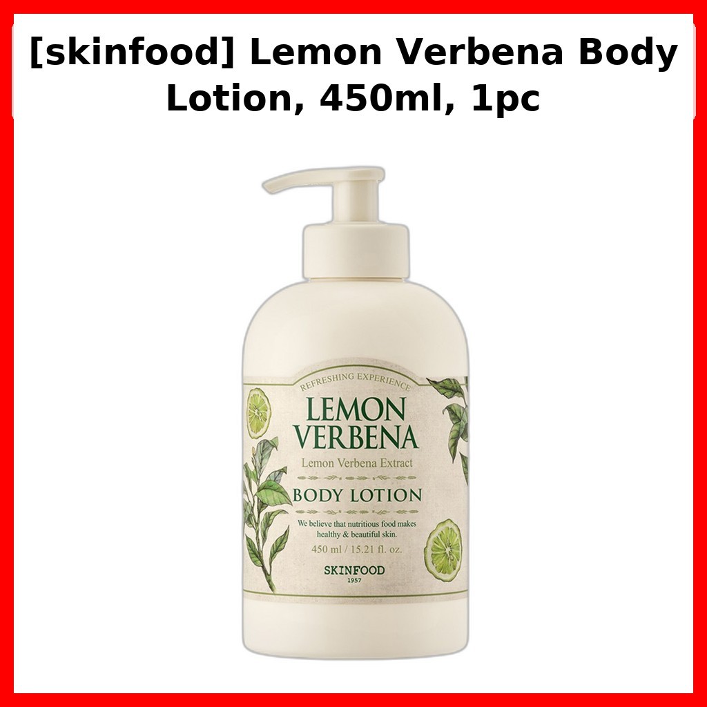 [Skinfood] Sữa dưỡng thể Lemon Verbena, 450ml, 1pc / Sữa dưỡng thể Hàn Quốc / Da mềm & mịn của From 