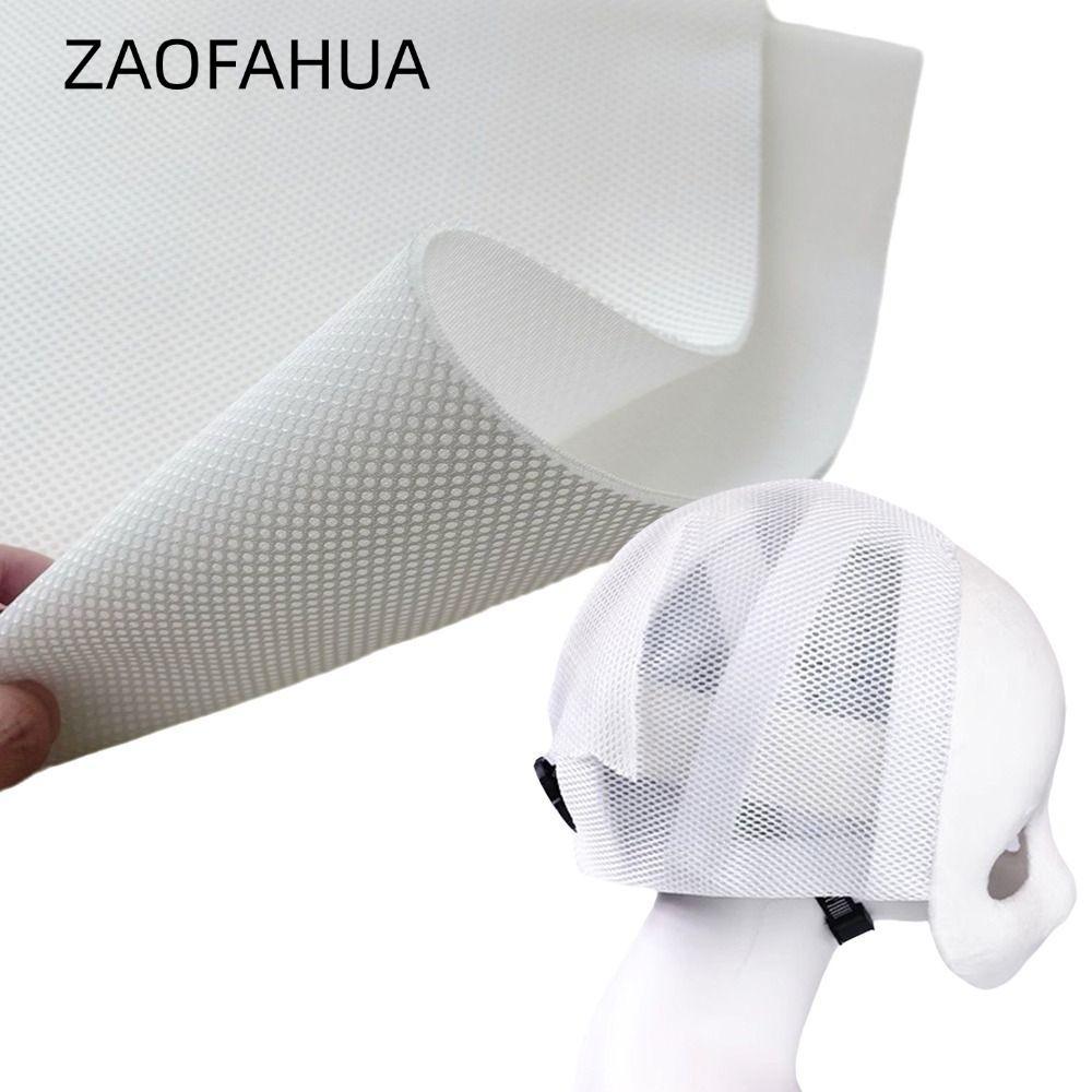 Vải lưới ZAOFAHUA Kigurumi, Vải lưới không khí thoáng khí chống va chạm màu trơn, Thời trang màu trắ