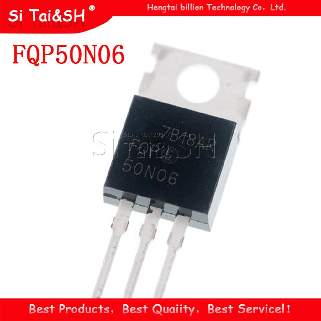 10 Cái / Lô FQP50N06 FDP50N06 MTP50N06V RFP50N06 P50N06 50N06 TO-220