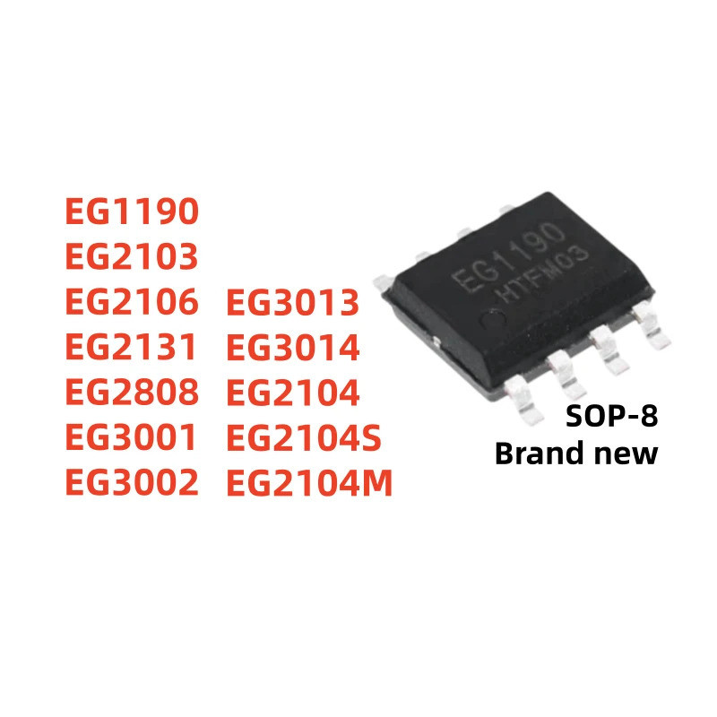 10 Cái / lốc EG1190 EG2103 EG2106 EG2131 EG2808 EG3001 EG3002 EG3013 EG3014 EG2104S EG2104M SOP-8 IC