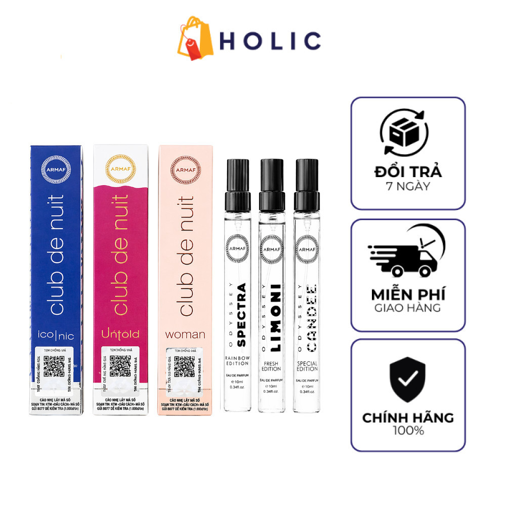 Nước Hoa Armaf Club De Nuit / Odyssey / Le Parfait Pour Femme Opus EDP 10mL