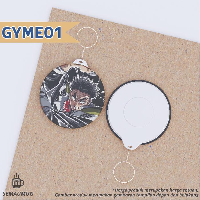 GANTUNGAN KUNCI GYOMEI HIMEJIMA DEMON SLAYER GANCI BULAT ANIME LUCU CUSTOM SEMAUMUG - GYME 1, 44 MM