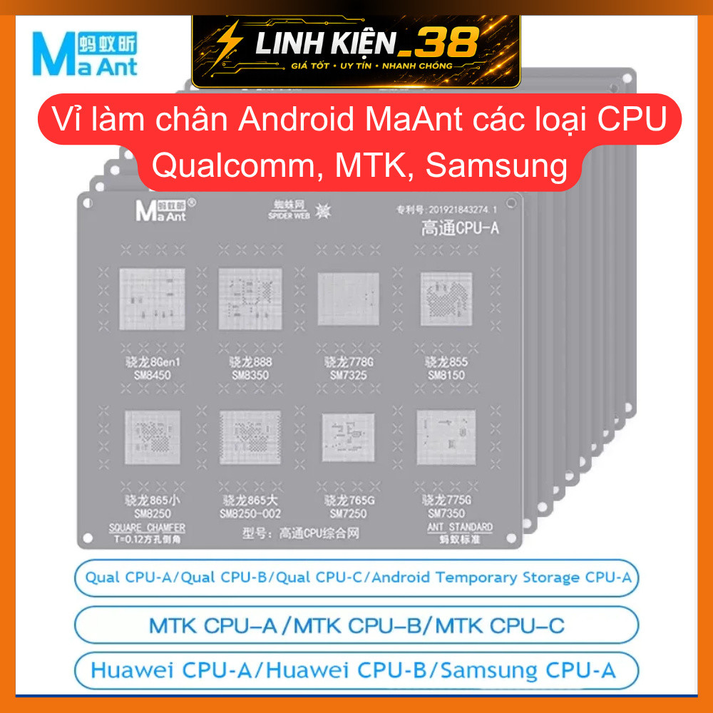 Vỉ làm chân Android MaAnt các loại CPU Qualcomm, MTK, Samsung. linhkien_38