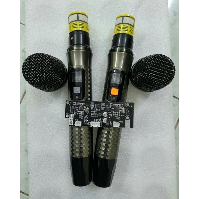 Micro Không Dây Lắp Loa Kéo, Loa Xách Tay Kim Cương MKC M25, Mic UHF Sóng Mạnh, Thân Mic Hợp Kim Xịn