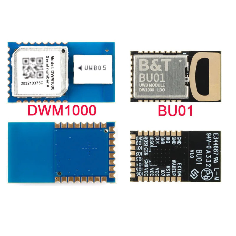Mô-đun định vị trong nhà DWM1000 BU01 UWB DW1000 3.3V Mô-đun phạm vi siêu rộng có độ chính xác cao v