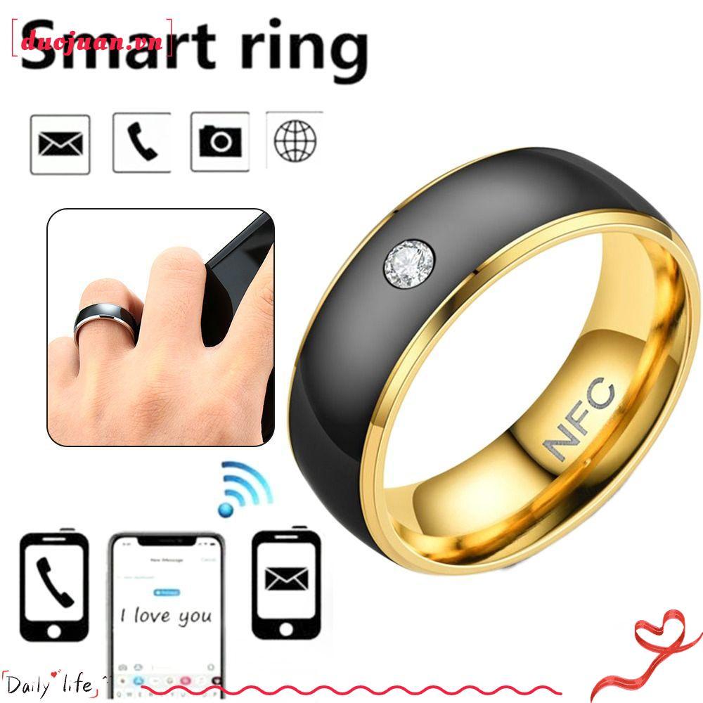 Nhẫn thông minh DUOJUAN NFC, Nhẫn kỹ thuật số ngón tay đa chức năng Magic Wearable, Nhẫn đeo tay NFC