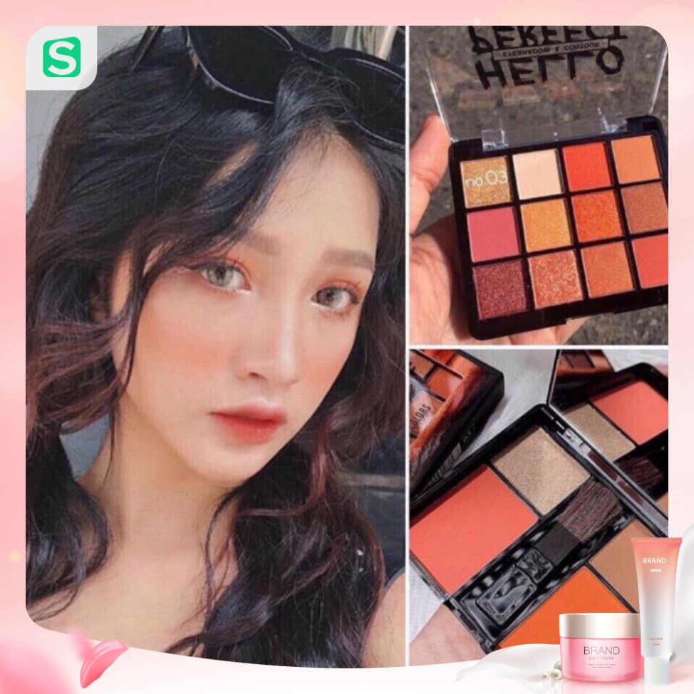Bảng phấn mắt, má hồng, đường viền, highlight Obdo