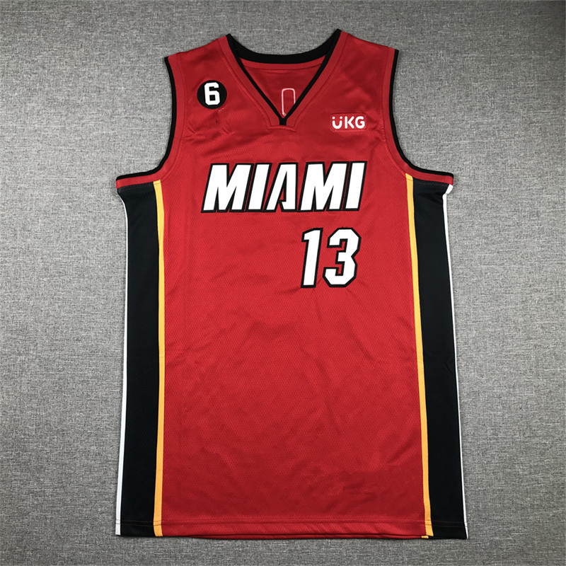 Không. Không. 13 Bam Ade Bayo Miami Heat Jersey-Áo bóng rổ thể thao