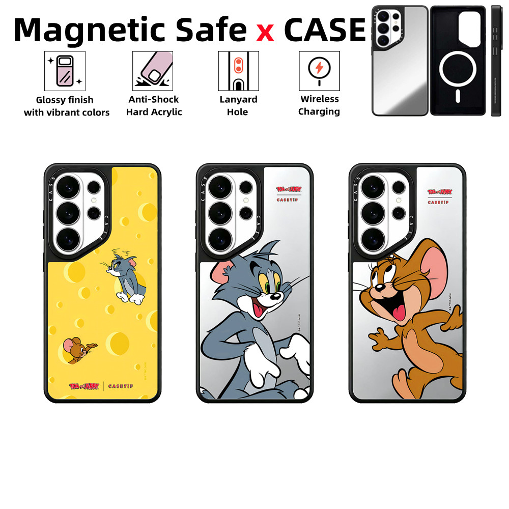 Ốp điện thoại Samsung Galaxy S26 S25 S24 S23 S22 Ultra Plus [Tom and Jerry] Vỏ bảo vệ chống sốc bằng