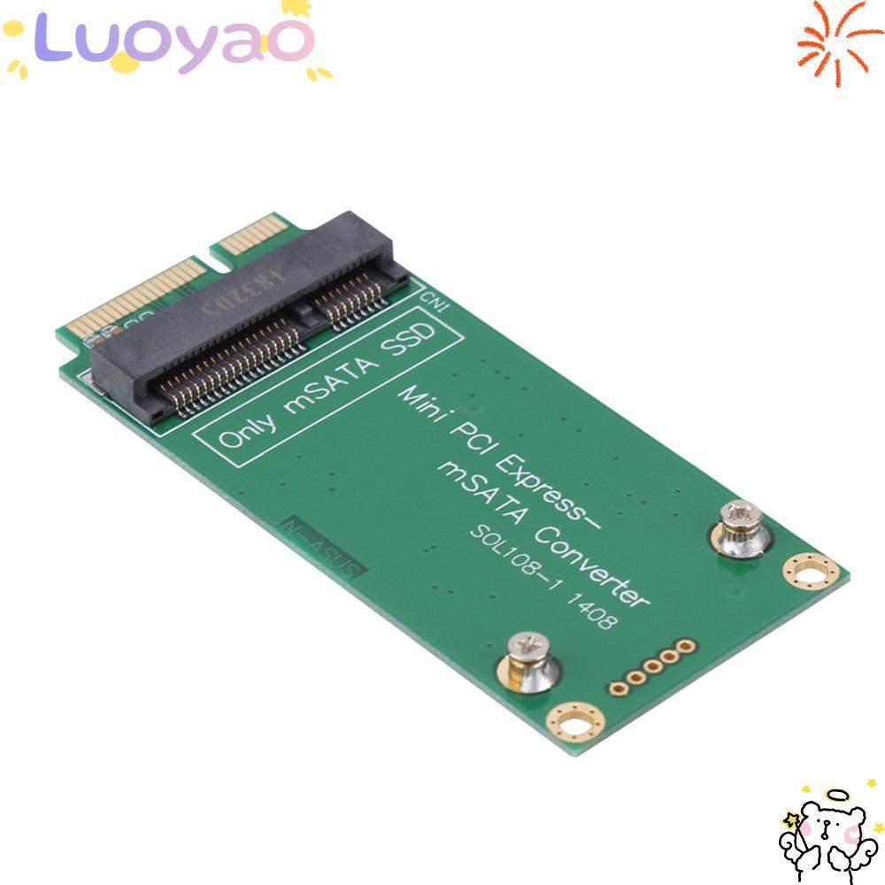 LUOYAO1 MSATA SSD sang SATAs Mini PCIE Ssd Adapter, Plug and Play Không cần trình điều khiển Bộ chuy