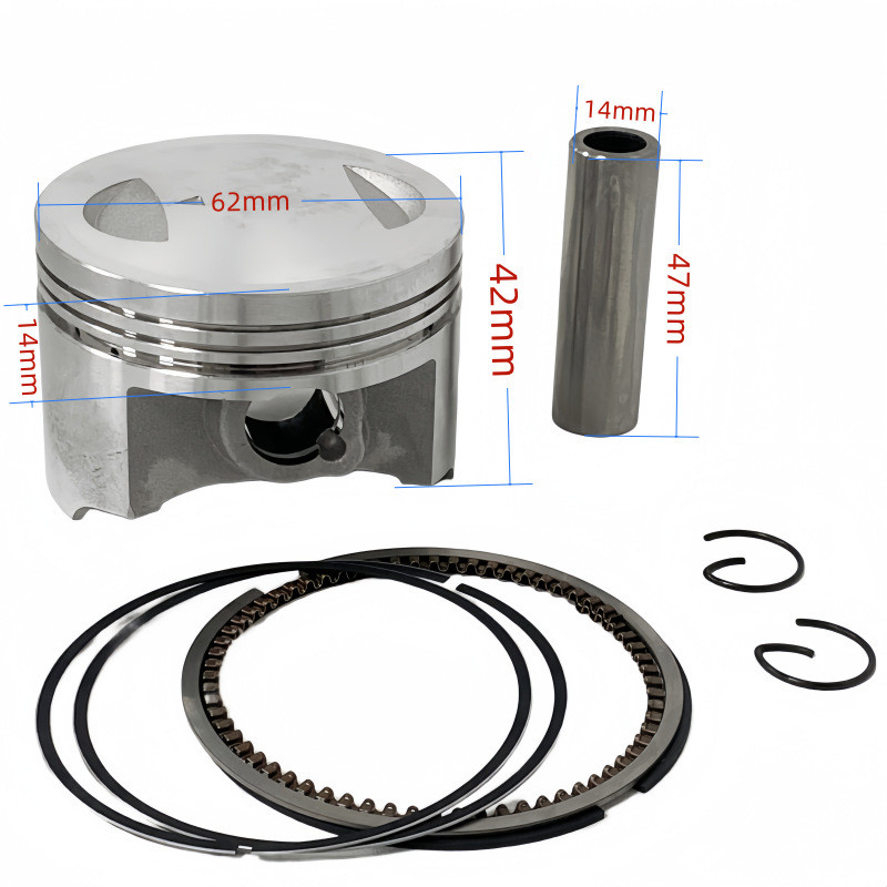 62mm Phụ Kiện Xe Máy Piston Thích Hợp Cho Suzuki GN150 EN150 Xi Lanh GS150 Piston Piston Vòng JTB6