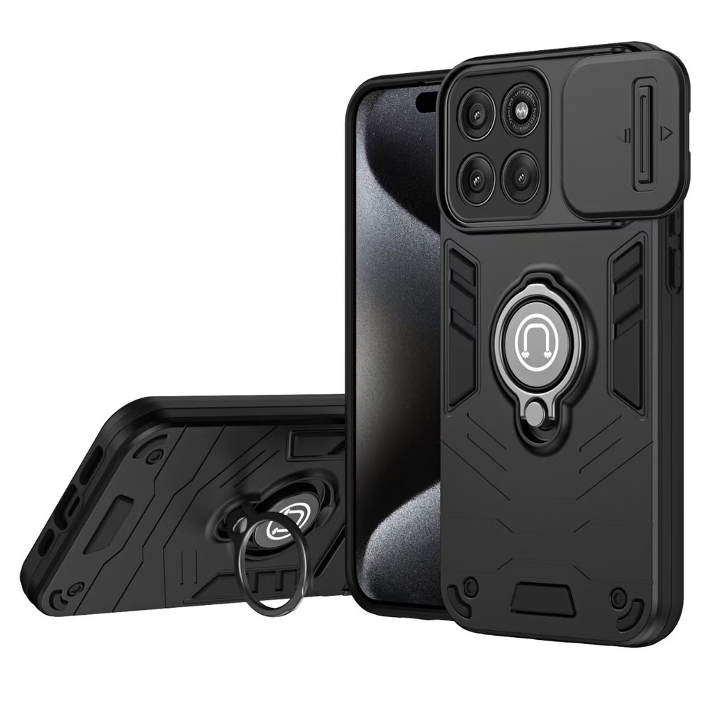 Dành Cho Motorola G05 G85 G35 G64 G13 G23 G48 G45 G22 G14 G06 4G G53 5GLens Vỏ Bảo Vệ Trượt Có Giá Đ