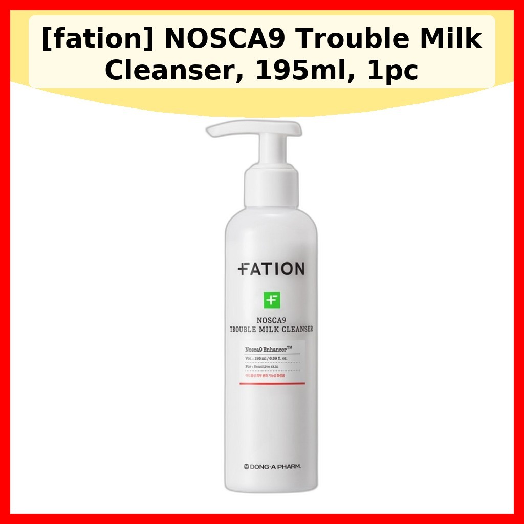 [fation] Sữa rửa mặt NOSCA9 Trouble, 195ml, 1 Sữa rửa mặt Hàn Quốc / Kết cấu sữa / Chính hãng 100% c