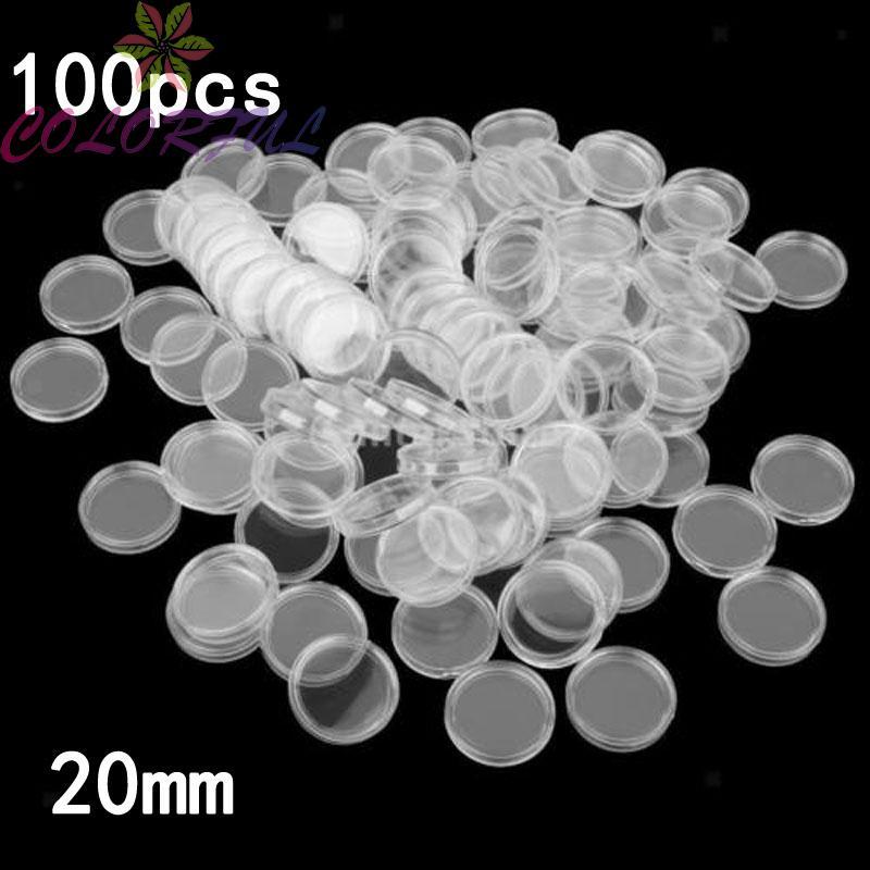 Coin box Holder Plastic Holders Paper Money Capsules Containers Supplies