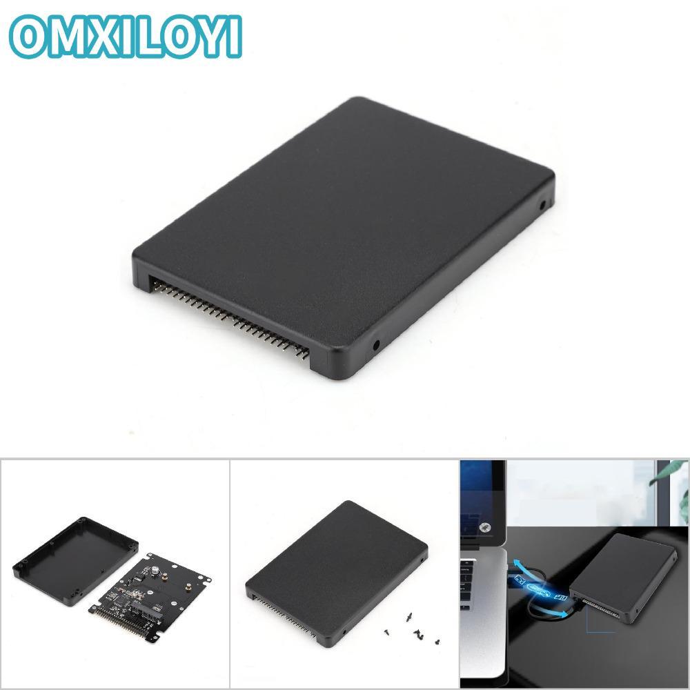 Hộp Ổ Cứng OMXILOYI, 44 Pin Không Inclube Đĩa Cứng mSATA SSD sang IDE 2.5 inch Vỏ, Với Cổng Song Son