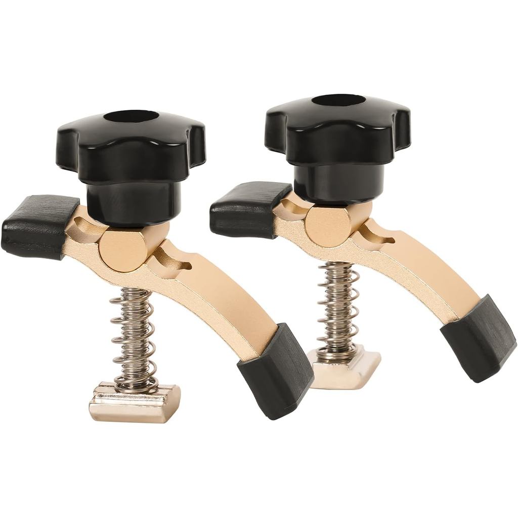LUNYEE 2 Bộ kẹp giữ Mini, Kẹp định tuyến CNC để chế biến gỗ và gia công kim loại, Tương thích với Má