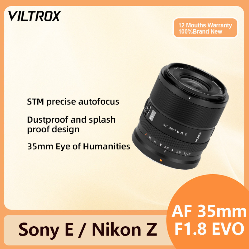 Viltrox 35mm F1.8 EVO Auto Focus AF Full Frame Prime STM Ống kính máy ảnh không gương lật cho Sony E