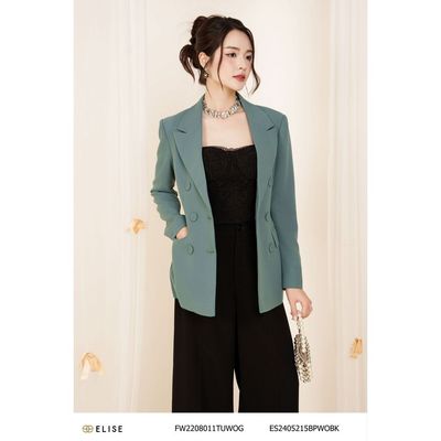 Áo cúp ngực ren hoa đen thiết kế Elise FS2404211TNLABK