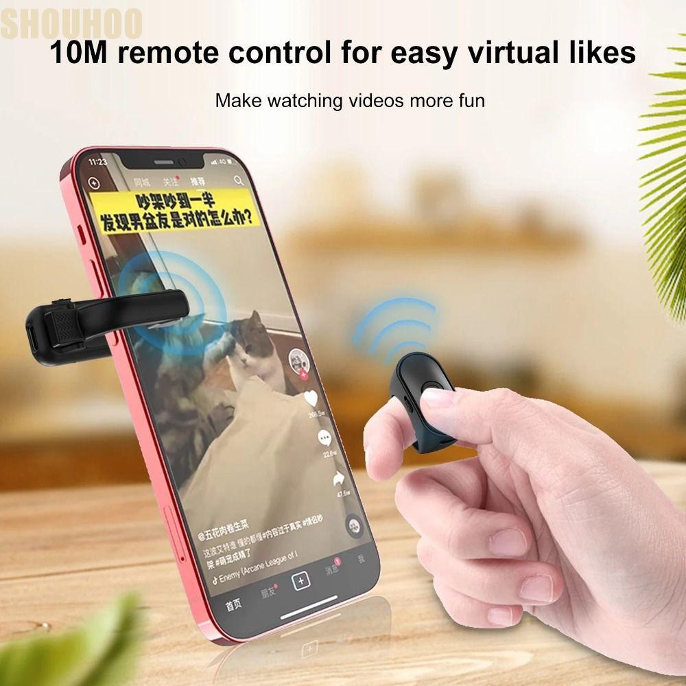 SHOHOO Page Turner Remote, Remote Nhẹ E-book Page Turner, ABS 2 trong 1 Record Triggers cho Kindle E