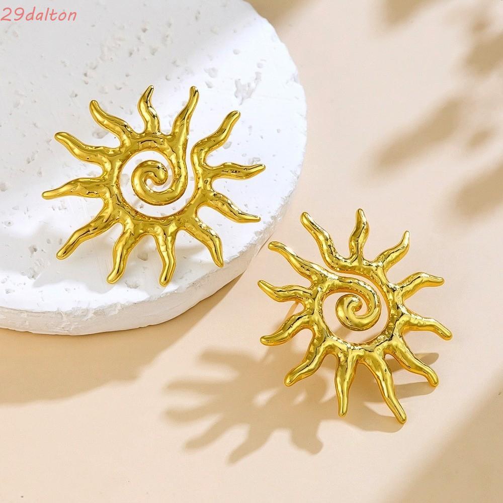 Bông tai DALTON hoa mặt trời, thép không gỉ sáng tạo, style boho cổ điển, phù hợp làm quà tặng
