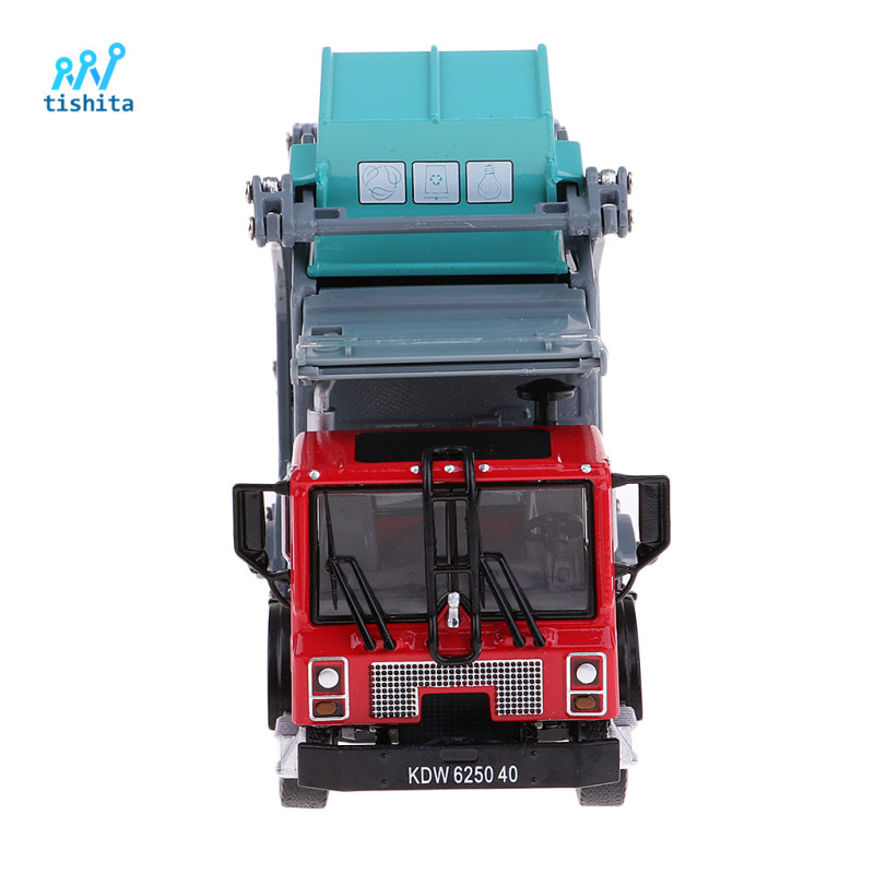 1: 24 Hợp Kim Đồ Chơi Trẻ Em Rác Đổ Rác Vận Chuyển Rác Xe Tải Mô Hình Xe Tải