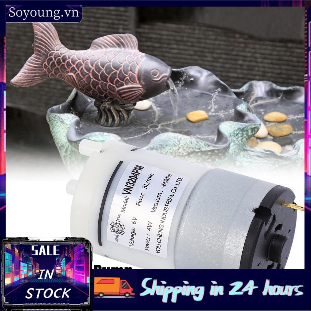 Soyoung Soyoung DC 6V 3 Cái Micro 4W Máy Bơm Chìm Động Cơ Nhỏ Tích Hợp Công Tắc Áp Lực Và Van Chống 