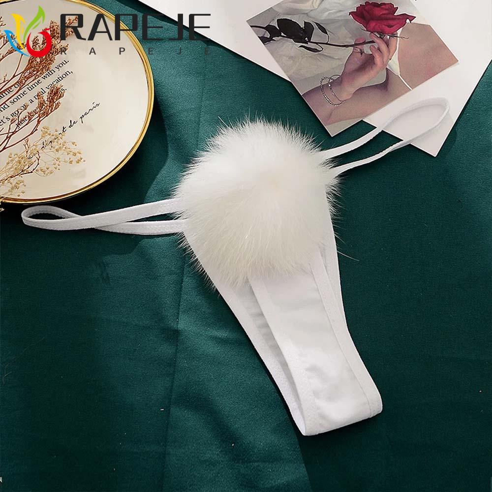 Rapeje Bikini T-back Lông Bóng Thỏ Cho Nữ