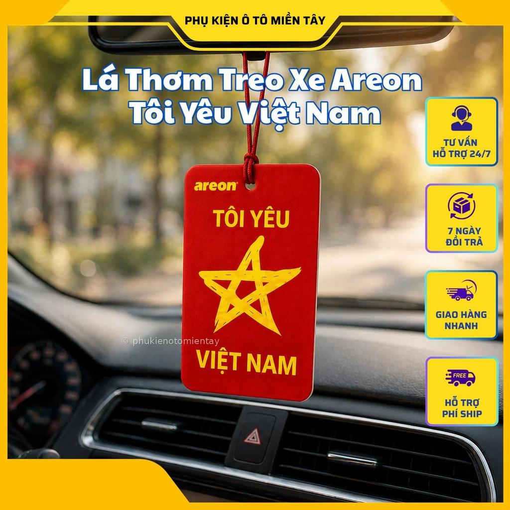 Lá Thơm Treo Xe Areon Tôi Yêu Việt Nam - Khử Mùi & Trang Trí Độc Đáo