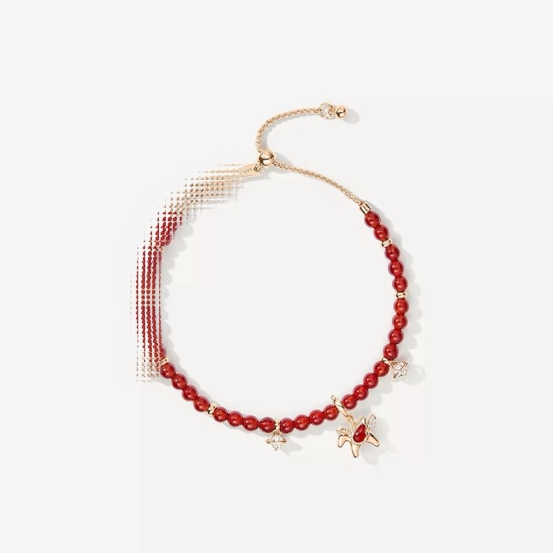 Lola Rose Trái Tim Nhật Bản Nói Benming Năm Phong Cách Đính Hạt Pony Hành Tinh Vòng Tay Nữ Niche Tín