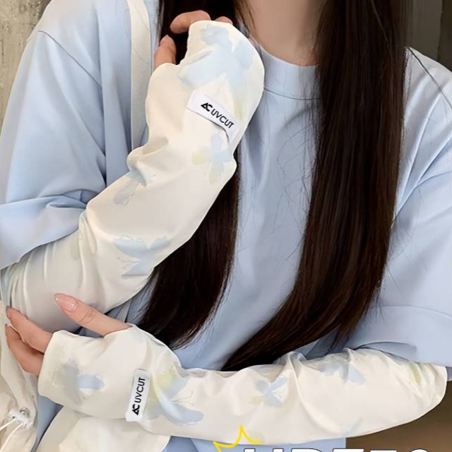 Sun Protection Ice Sleeve Women's Summer UV Protection Ice Silk Good-looking Japanese Loose Lengthen