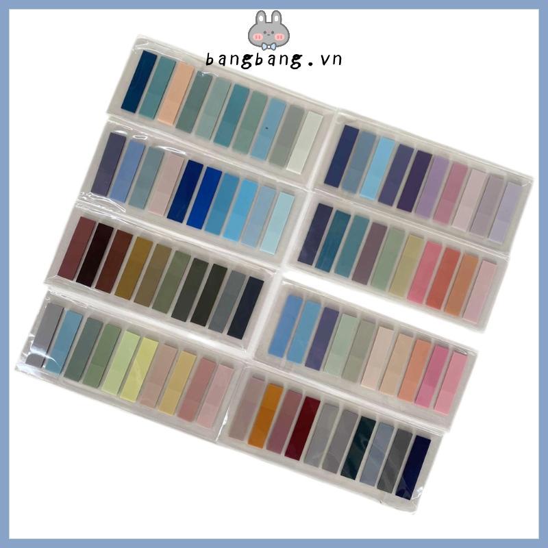 Bang 80 Màu Có Thể Viết Được Dính Tab Màu Trang Đánh Dấu Trong Suốt Dính-Notes Tab