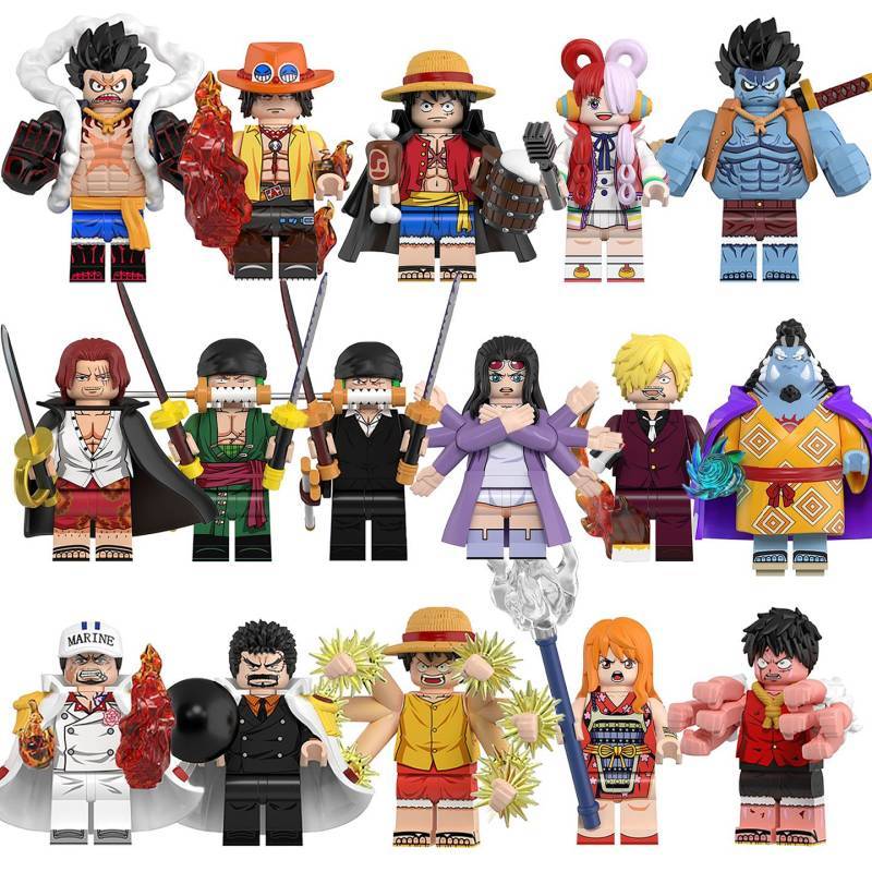 Doll Toy One Piece Six Four Blocks Flying Suolong UTA Ace Assembled Building Blocks Toy Model Boy Y3