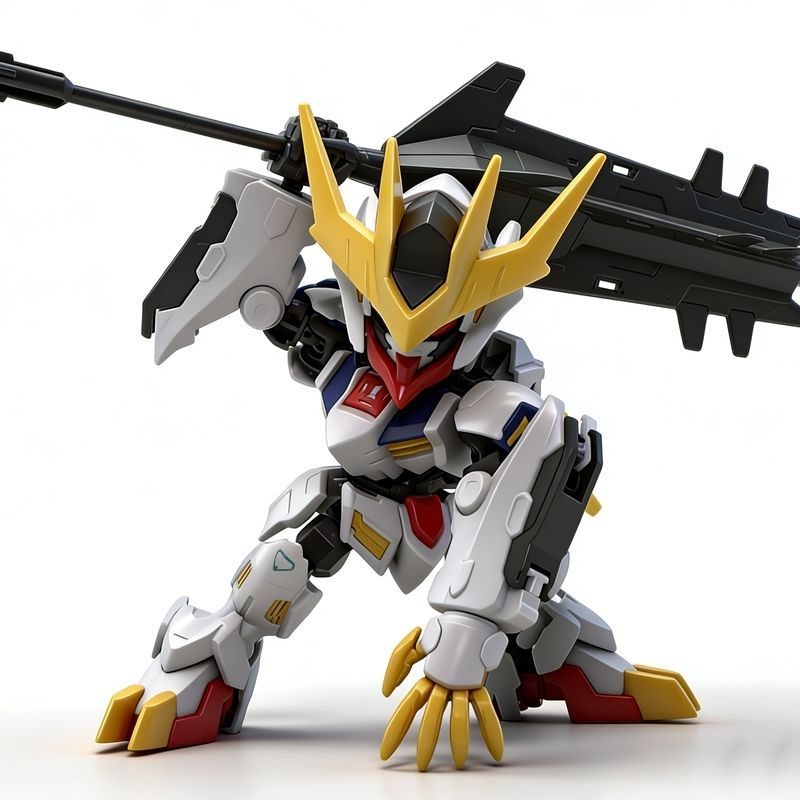 B Club SS Barbatos Wolf King Sirius Emperor Form Mô hình lắp ráp Gundam với bộ đèn Quà tặng ngày lễ