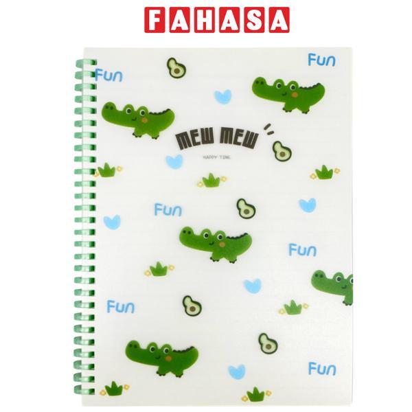 Sổ Lò Xo Teen B5 - Kẻ Ngang - 140 Trang 80gsm - Depai B5-042-19 - Màu Xanh Lá