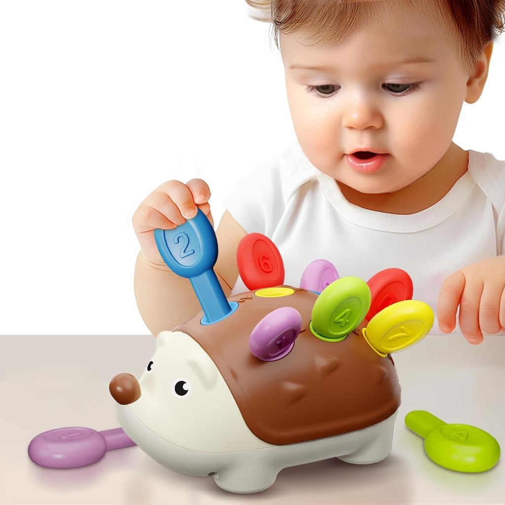 IPlay, iLearn Đồ chơi vận động tinh xảo cho trẻ mới biết đi 1-3, Bộ học tập Nhím Montessorri cho bé,