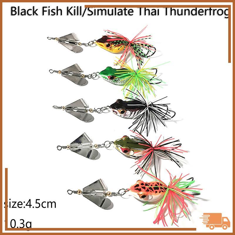 Giá làm việc xuyên biên giới Bán chạy mới 4.5cm 10.3g Thái Lan Wind Hard Bait Thunder Frog Wind Leaf