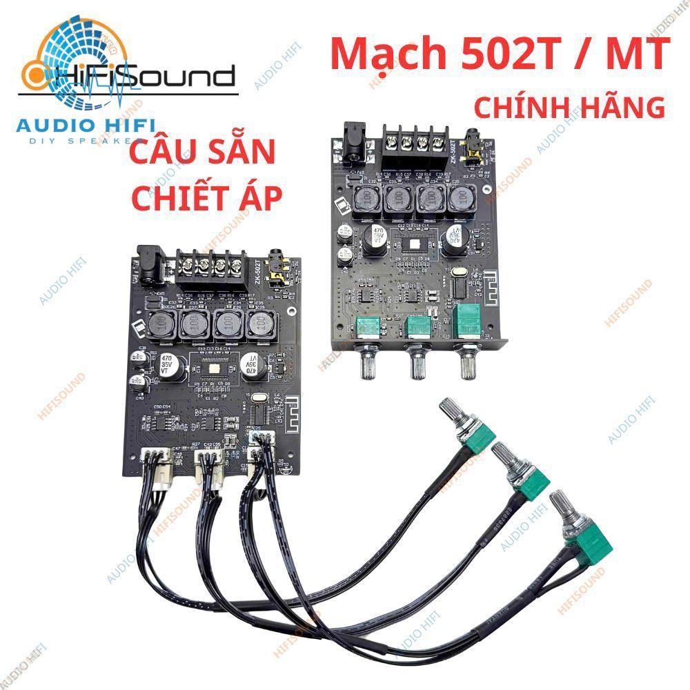 Mạch âm thanh ZK- 502T , 502MT bluetooth 5.0 , 2 kênh công suất lớn 50W*50W ( HÀNG CHÍNH HÃNG KẾT NỐ