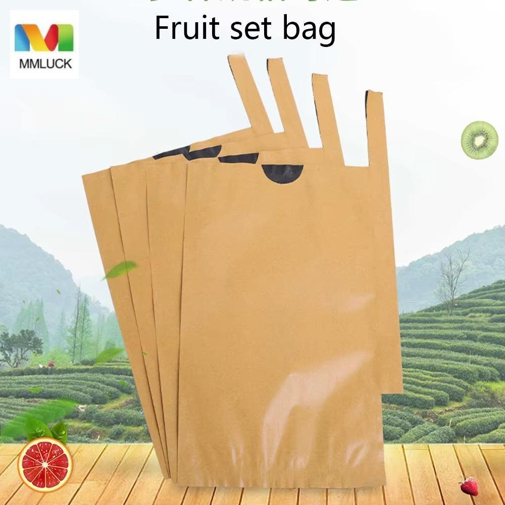 MMLUCK 100 Túi Bảo Vệ Trái Cây Orchard, Vỏ Bảo Vệ Nho Thoáng Khí Chống Chim, Dụng Cụ Làm Vườn Chim T