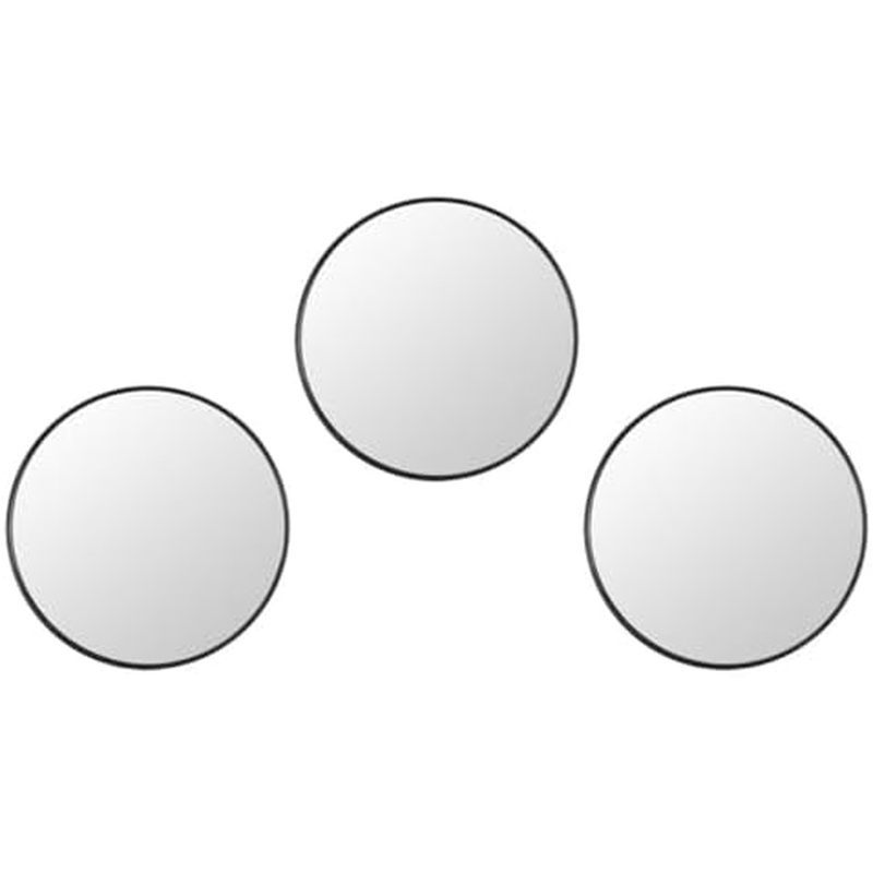 Compact 10x Magnification Makeup Mirror 3pcs with Dual Suction Cups Abs Material Portable Cosmetic M