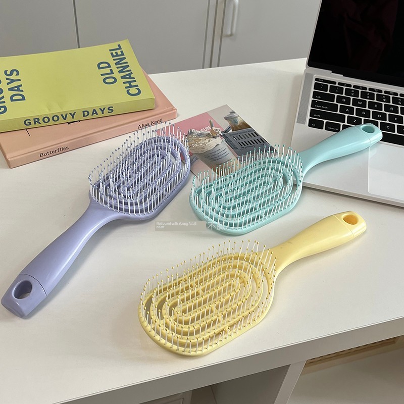 lược gỡ dối tóc lược gỡ dối Túi khí Fluffy Lược chống tĩnh điện di động